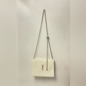 Yves Saint Laurent White Cosmetic Bag